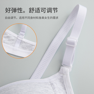 内衣女小胸聚拢夏季 初中高中生文胸罩纯棉透气无痕美背防下垂 薄款