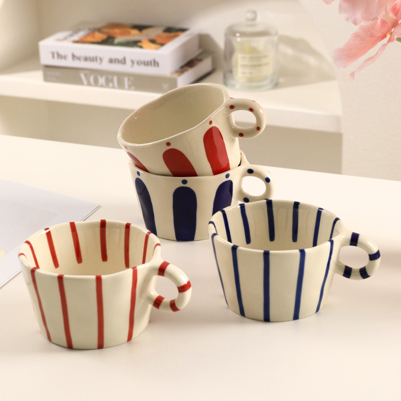 复古咖啡杯子高档精致马克杯子