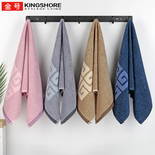 金号毛巾纯棉洗脸家用情侣洗澡吸水不掉毛手巾加厚加大擦脸长毛巾