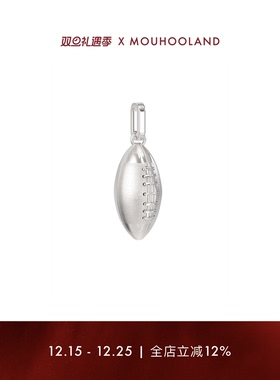 mouhooland铜镀白金情侣项链