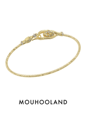 Mouhooland/暮后之地蛇年限定衔尾灵蛇手链情侣款手环小众设计