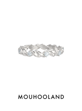 mouhooland浪花海蓝钻戒