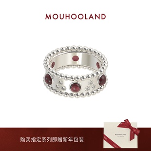 Mouhooland/暮后之地葡萄系列葡萄珠珠戒指原创设计情侣款指环