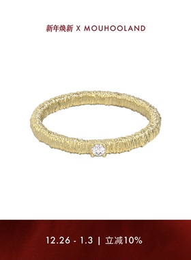 Mouhooland/暮后之地蕾丝系列蕾丝刺绣细戒原创设计感食指戒指环