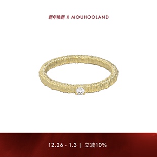 暮后之地蕾丝系列蕾丝刺绣细戒食指戒 Mouhooland 双旦礼物