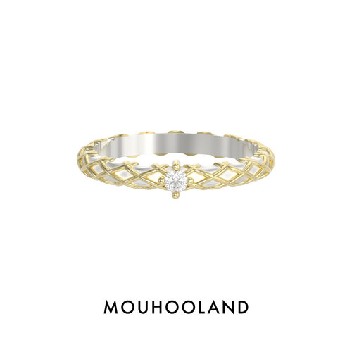 Mouhooland/暮后之地流苏系列华夫细戒小众设计戒指轻奢尾戒简约