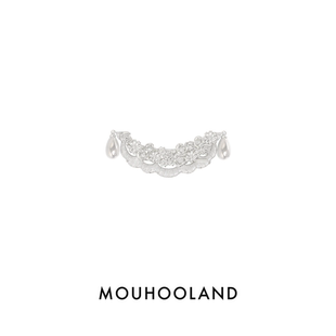 暮后之地花朵蕾丝胸针情侣天然淡水珍珠配饰小众设计 Mouhooland
