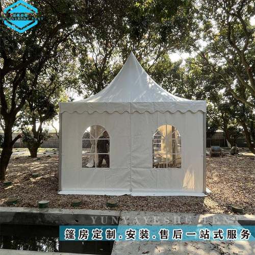 欧式尖顶帐篷大型户外婚礼展销会车展活动篷房广告定做市集遮阳篷