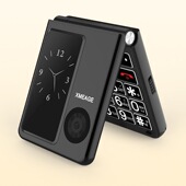 金笑笑S5双屏翻盖接听5G个性 翻盖超长待机带定位双卡双待全语音王