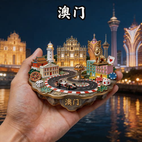 澳门金属冰箱贴磁吸文创纪念品