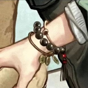 盗墓笔记周边衍生吴邪同款银曜石流苏cos手串手链男女学生礼物