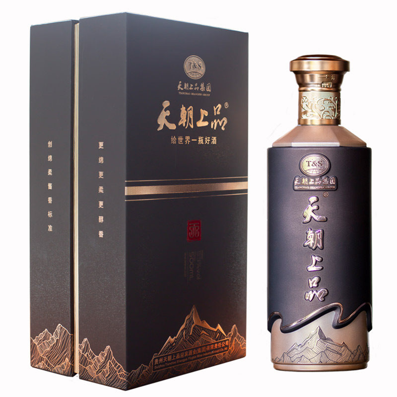 官方直营 天朝上品天酒 53度绵柔酱香型高端白酒单瓶礼盒装500ml