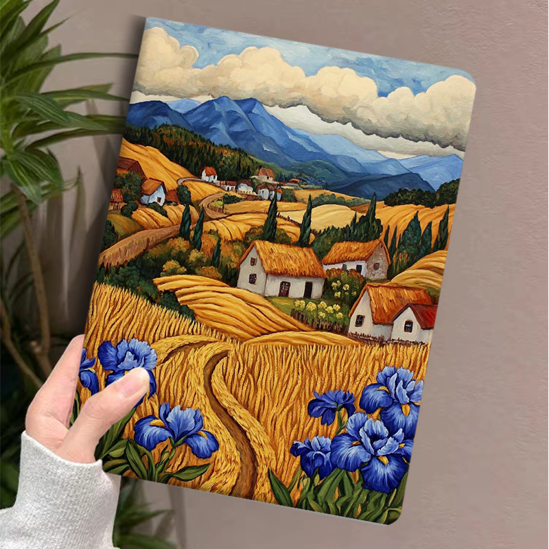 华为平板保护套文艺梵高