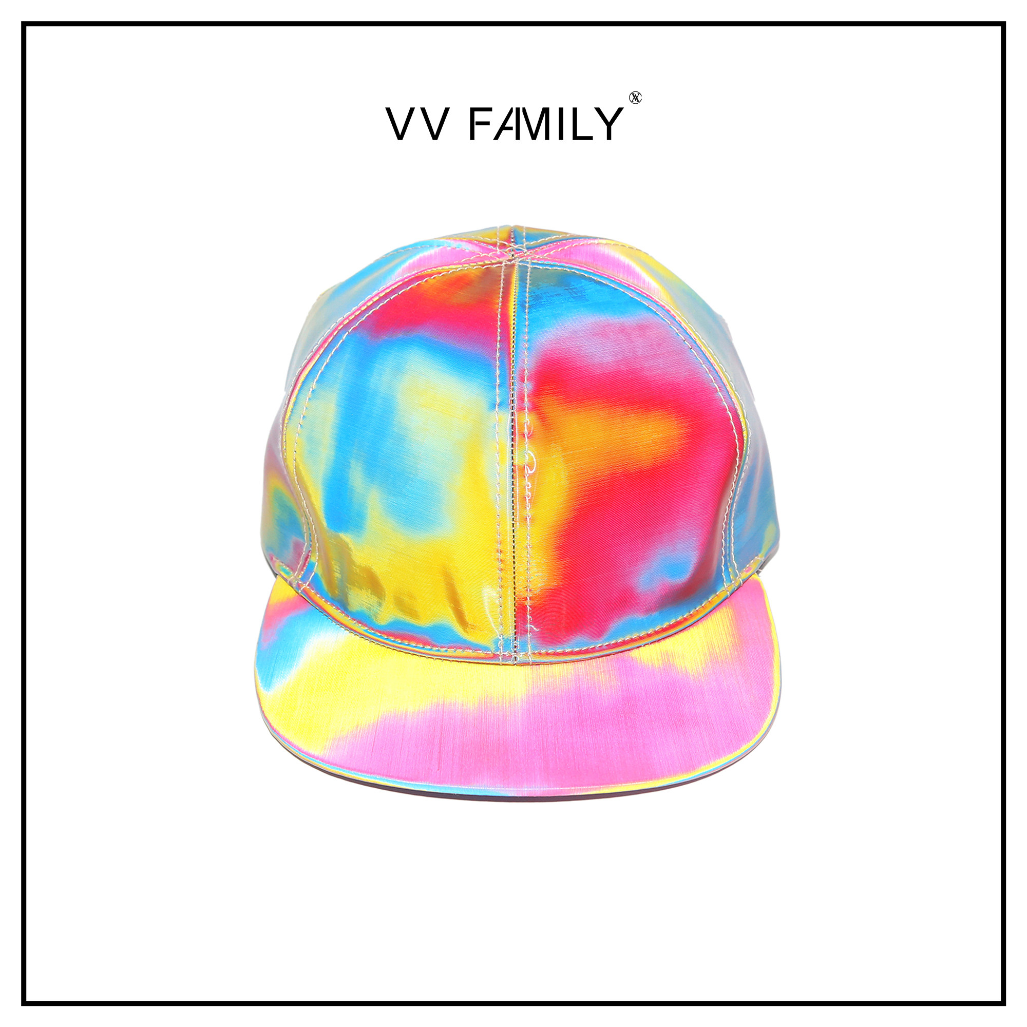 权志龙gd同款 pmo镭射彩色变色 彩红ins 男女情侣 棒球帽嘻哈帽