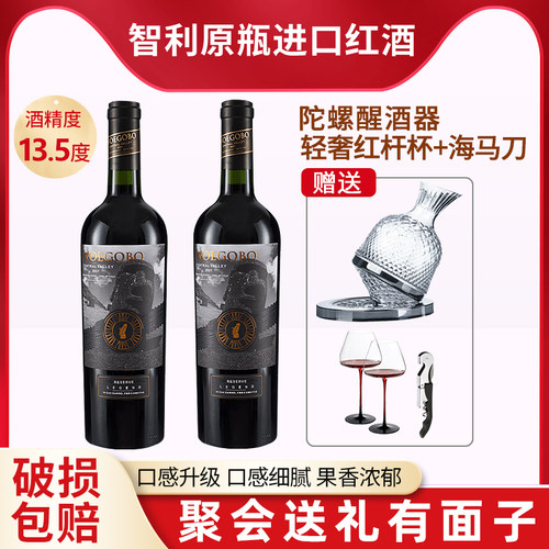智利红酒传说元瓶进口