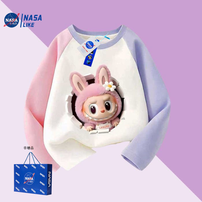 NASA联名女童拉布布衣服纯棉T恤