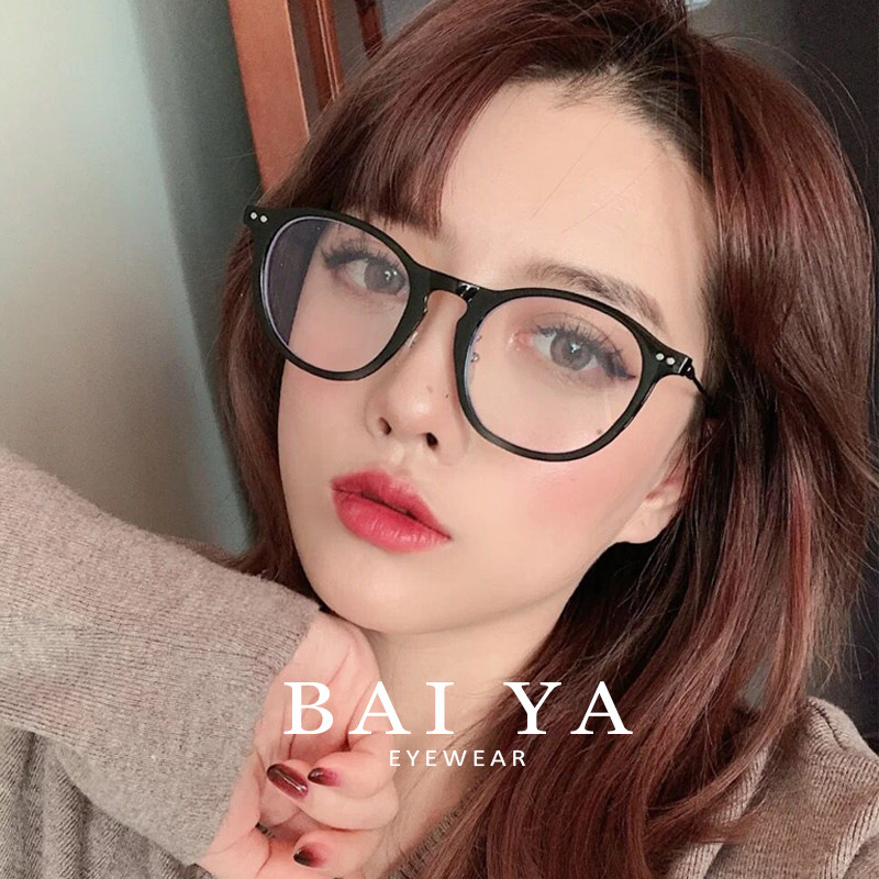 gm透明眼镜框男朱一龙同款防蓝光辐射平光近视透明眼镜框女镜架男