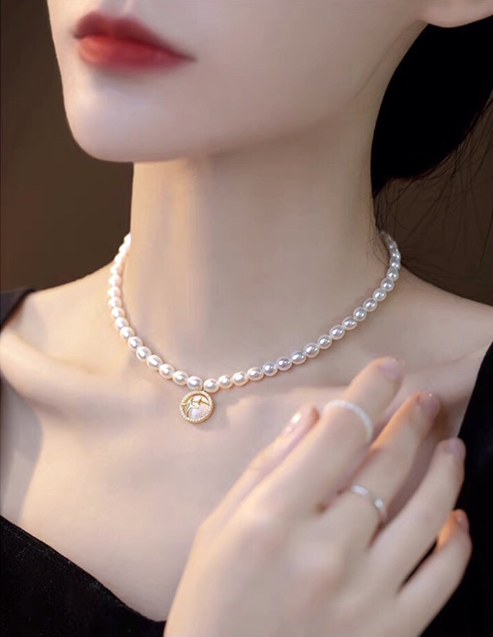 新加坡【frica梵罗柯】倪妮同款珍珠项链女2023轻奢小众设计颈链