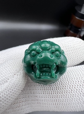 雪巴琉璃兽珠，克万色系，文玩兽珠，文玩配饰，精工雪巴玉化料