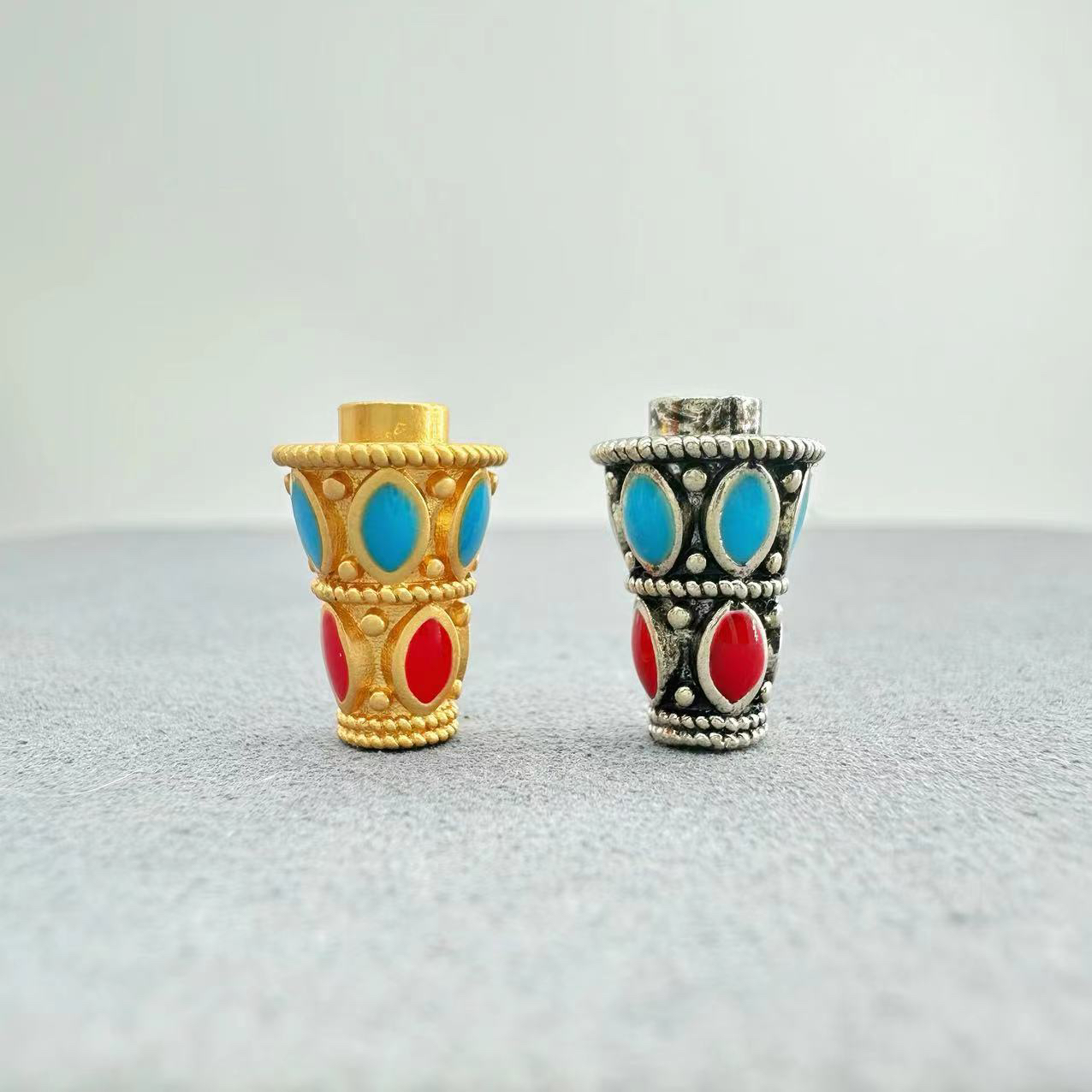 三通佛塔三通配件塔头DIY文玩配饰百香籽星月菩提佛手金刚猴头