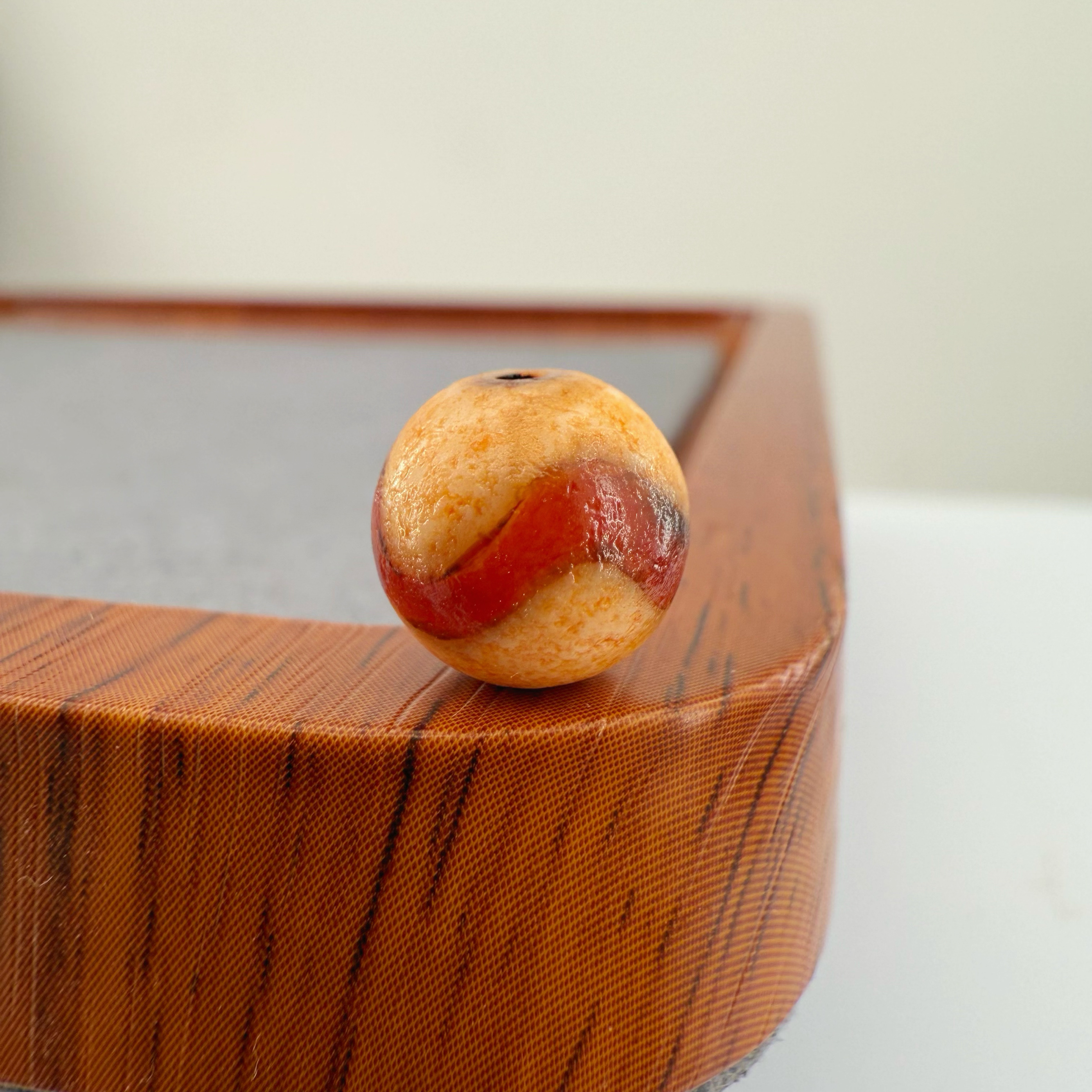 糖料风化虎牙天珠顶珠腰珠diy文玩配饰百香星月菩提佛手金刚猴头