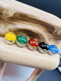 精灵球汉堡珠顶珠腰珠,宝可梦汉堡珠,玛瑙汉堡珠,文玩配饰