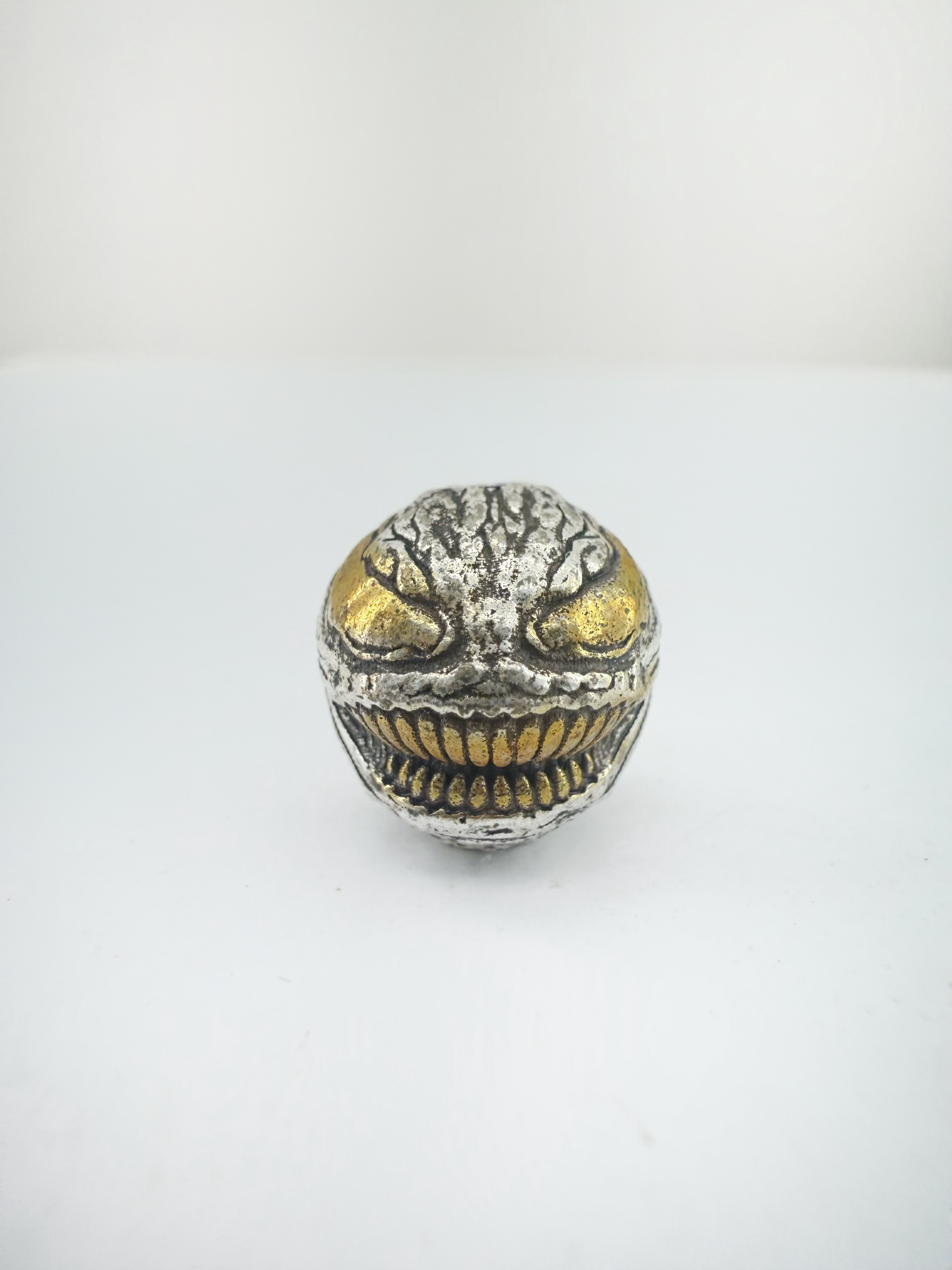 藏银毒液顶珠腰珠diy文玩配饰百香籽星月菩提佛手金刚猴头核尖橄