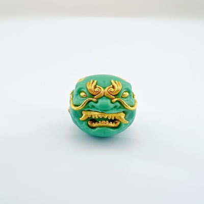 科技绿松石龙相恶僧顶珠腰珠diy文玩配饰百香籽星月菩提佛手金刚