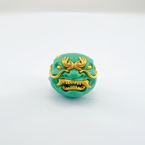 科技绿松石龙相恶僧顶珠腰珠diy文玩配饰百香籽星月菩提佛手金刚