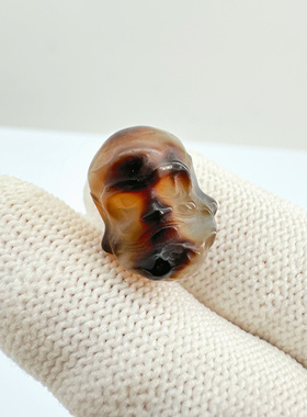 天珠改达摩祖师顶珠腰珠，文玩配饰百香星月佛手金刚猴头顶珠腰珠