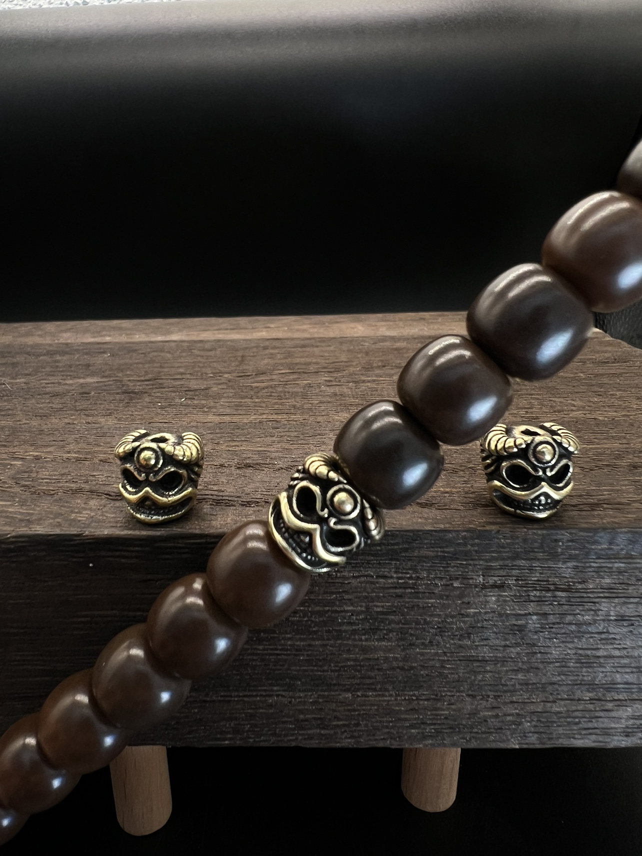 喜主男爵顶珠腰珠，文玩配饰，文玩喜主男爵，文玩顶珠腰珠