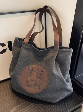 法国Cavi KIong帆布包托特包大容量时尚上班通勤包高级感女式包包