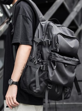 法国Cavi KIong潮牌背包男双肩包大容量旅行包初中大学生书包男包