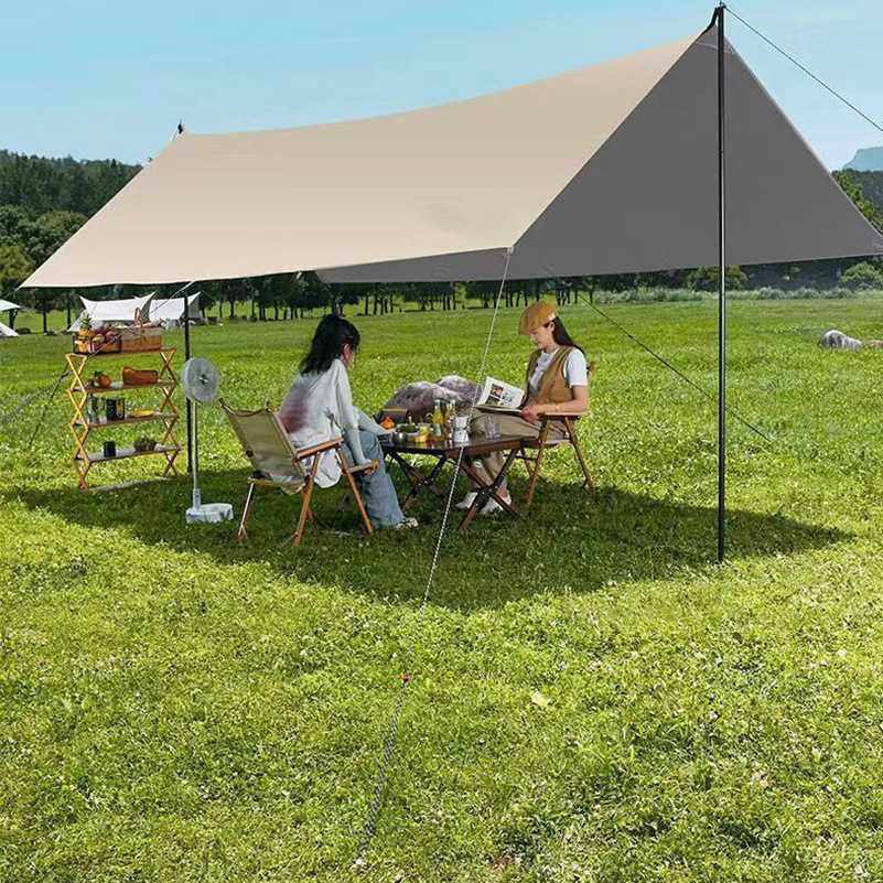 新款直销黑胶天幕帐篷户外露营遮阳便携加厚防晒银胶涂层野营防雨,户外/登山/野营/旅行用品,天幕,淘宝优惠券,粉丝福利购,淘宝优惠卷