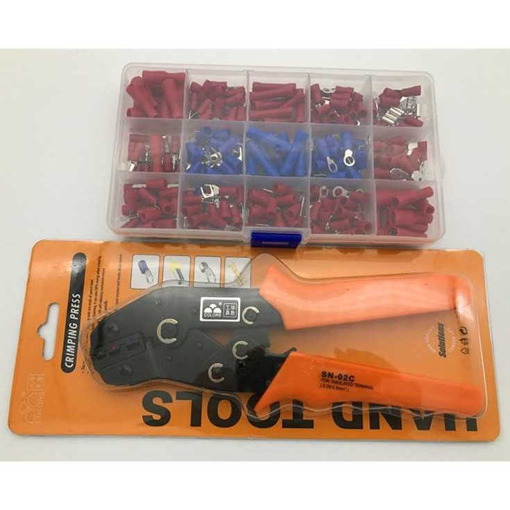 新款直销压接钳子棘轮式端子绝缘端子插簧压线钳压线钳冷压端子组,五金/工具,压线钳,淘宝优惠券,粉丝福利购,淘宝优惠卷