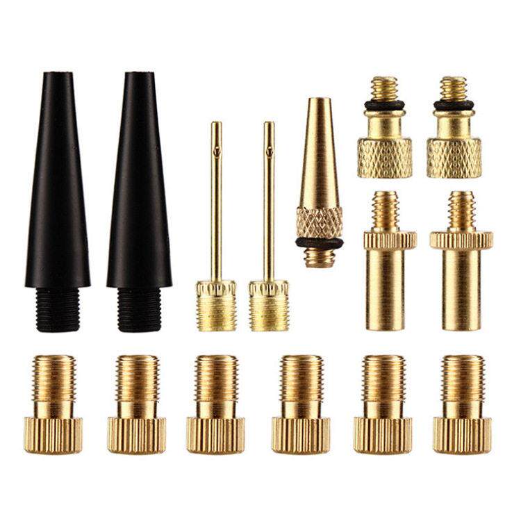 新款直销自行车阀适配器14件 加10个垫圈 阀适配器SV AV DV 自行