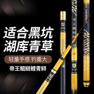新款直销鱼杆高碳素大物台钓竿直销2.7-10鲢鲤青训大物19调鱼竿8