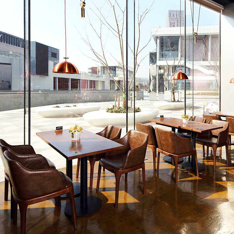 新款直销欧式咖啡厅酒吧清吧实木桌椅 西餐厅酒店饭店奶茶店餐厅,商业/办公家具,商用餐椅,淘宝优惠券,粉丝福利购,淘宝优惠卷