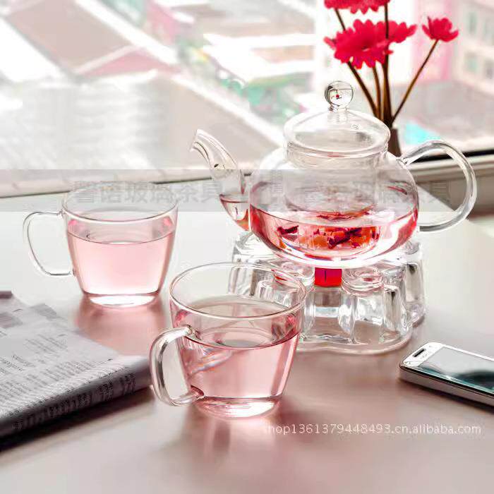 新款直销耐热玻璃茶具套装 整套茶具 咖啡茶具 酒店用玻璃茶壶
