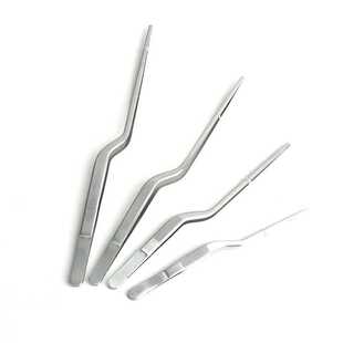 新款直销枪状镊 直销采耳镊 加厚不锈钢膝状镊子耳科镊多用途镊子