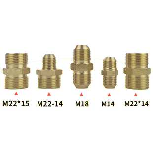 新款直销黑猫洗车机出水管转换接头高压水管变径不锈钢快插M22活