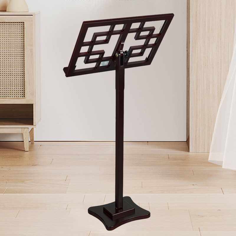 新款直销古筝木谱架实木乐谱古琴二胡葫芦丝立式加厚便携乐谱架仿