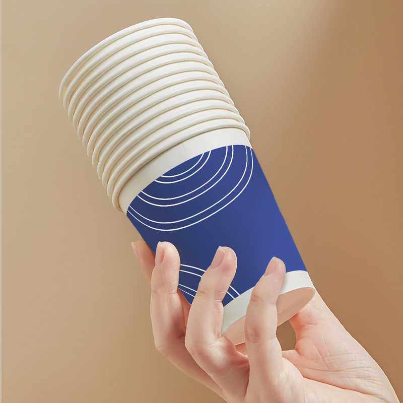 新款直销蔚蓝商务一次性杯子纸杯加厚耐用家用商用办公杯咖啡杯一,餐饮具,纸杯,淘宝优惠券,粉丝福利购,淘宝优惠卷