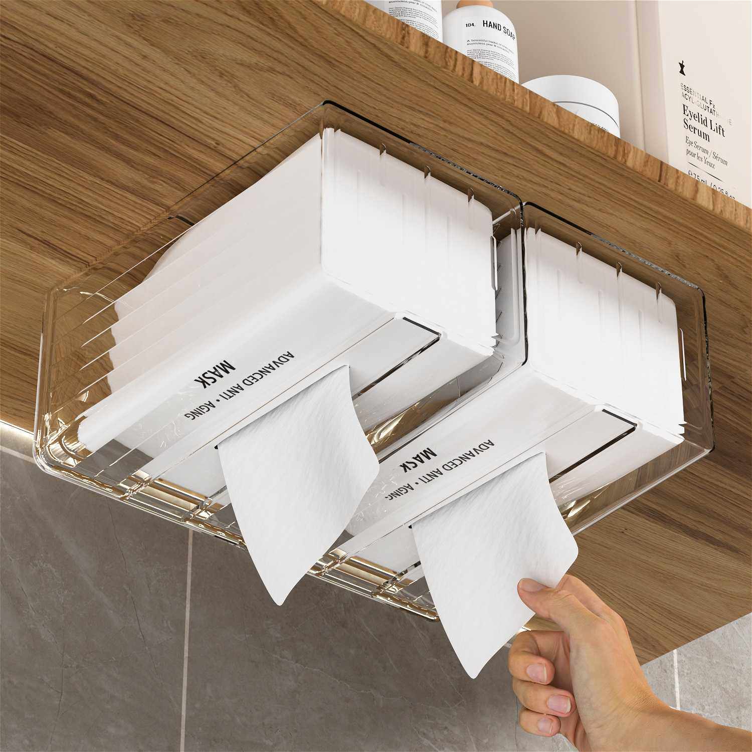 新款直销轻奢壁挂式纸巾收纳盒ins风透明免打孔居家卫生间厨房餐,家庭/个人清洁工具,卷纸器/纸巾架,淘宝优惠券,粉丝福利购,淘宝优惠卷