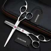 直销ROCOCO 平剪刘海剪 6.0寸 理发剪 牙剪打薄 专业美发剪刀 新款