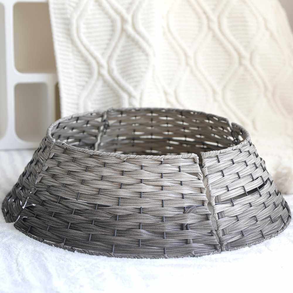 新款直销圣诞树围圣诞树底座围栏树围手工编织篮子圣诞装饰品摆件,收纳整理,收纳筐,淘宝优惠券,粉丝福利购,淘宝优惠卷