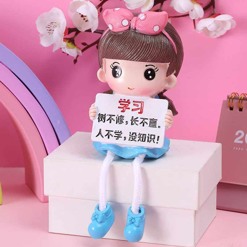 新款直销卡通吊脚娃娃 家居装饰品摆件 树脂工艺礼品装饰儿童房间,家居饰品,桌面摆件,淘宝优惠券,粉丝福利购,淘宝优惠卷