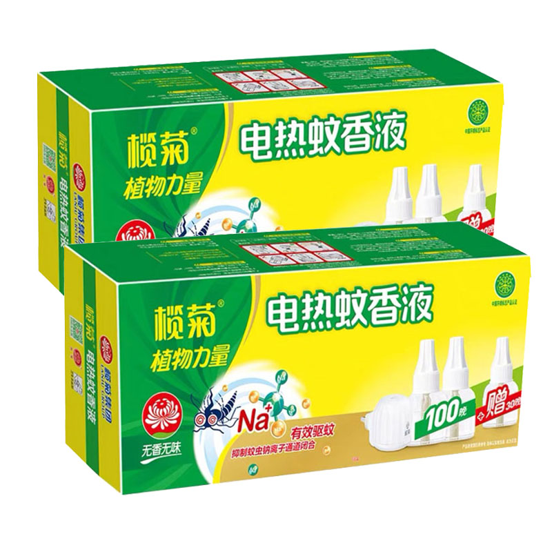 橄菊植物力量电热蚊香液套装