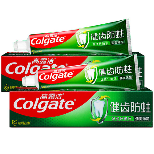 高露洁牙膏健齿防蛀劲爽薄荷140