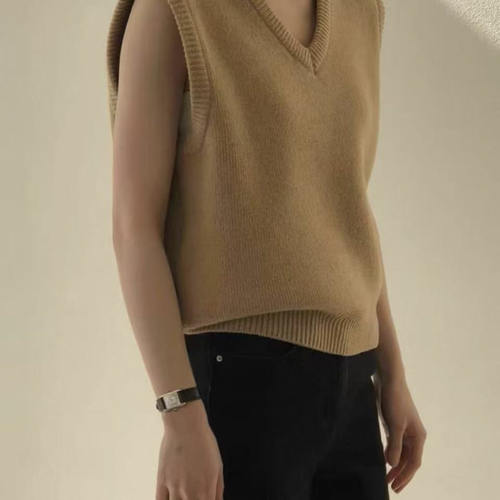 【韩系极简马甲】新款韩系极简针织马甲x385